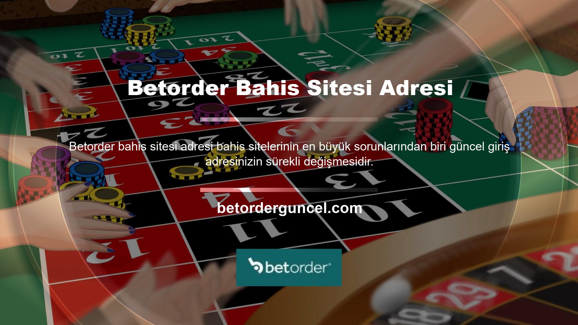 Betorder 7/24 hizmet veren bir online casino ve casino sitesidir